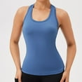 thumbnail image 2 of SHITINN Athletic Top for Women Olive Women's Solid Color Yoga Vest Sports Quick Drying Vest, 2 of 5