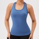 thumbnail image 2 of Camiseta sin mangas de yoga de color liso para mujer - Poliéster, secado rápido UPF50+, tiras reflectantes, camiseta deportiva con espalda nadadora, 2 of 5