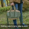thumbnail image 5 of sunsanly Outdoor Folding Stool with Garden Tool Bag Heavy Duty Waterproof Oxford Cloth Camping Hunting Picnic Fishing Collapsible Chair Seat, 5 of 8