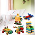 thumbnail image 5 of Bloques de construcción granulares educativos del juguete 1000 PC con colores aleatorios en caja grande azul para el juego del niño, 5 of 5