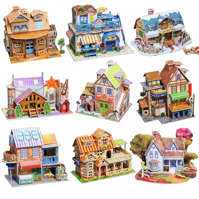 Gwong Juguete Rompecabezas de la placa de papel 3D Montar la construcción del juguete de aprendizaje temprano Niños del juguete Gwong 30002846