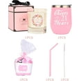 thumbnail image 4 of MEANT2TOBE Pink 21st Birthday Gift Set for Women - Tumbler, Decorations & Gift Ideas for 21 Year Olds, 4 of 8