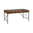 thumbnail image 2 of AGHDECO Brunei 3-Drawer Traditional Engineered Wood Writing Desk in Walnut, 2 of 4