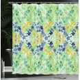 thumbnail image 4 of Ambesonne Green Shower Curtain, Garden Flowers, 69"Wx70"L, Green Blue, 4 of 5