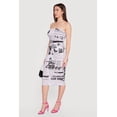 thumbnail image 2 of Women's Newspaper Print Midi Tube Dress, 2 of 3