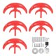 thumbnail image 1 of Wind Turbine Kit Outdoor 400W 5‑Blades Wind Energy Generator with Controller Red48V, 1 of 5