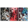 thumbnail image 2 of Idea4wall 3 Piece Abstract Canvas Wall Art Graffiti Painting Canvas Prints Modern Home Wall Decor, 24"x36", 2 of 5