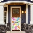 thumbnail image 3 of Welcome Easter Colorful Dots Cute Bunny Watercolor Rabbits Spring House Flag Large Burlap 28X40 Inch Double Sided Outside Yard Holiday Outdoor Farmhouse Decoration, 3 of 5