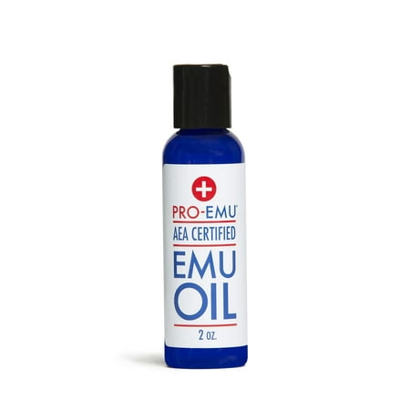 PRO EMU Oil (2 oz) All Natural Emu Oil - AEA Certified - Made in USA - Best All Natural Oil for Face, Skin, Hair and Nails.