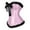 Pink, variant on Women Bustier Corset Top Lace Trim Overbust Satin Peacock Corset with Ribbon Front Hook Closure for Party Costume Dress Green L