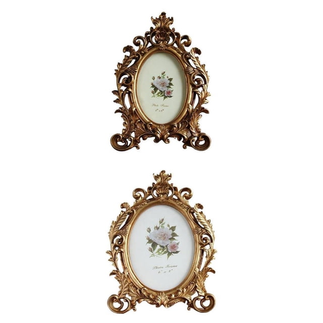 DOLITY 2 Pcs Cadre Photo Rétro Embossé Support Photo Cadres d'Artisanat Décoration