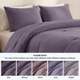 thumbnail image 5 of U by Bedsure 3 Pieces King Comforter Bedding Set, Purple Bed Comforter Set for All Seasons, 1 Lightweight Prewashed Comforter and 2 Pillowcases, King, Grayish Purple, 5 of 7