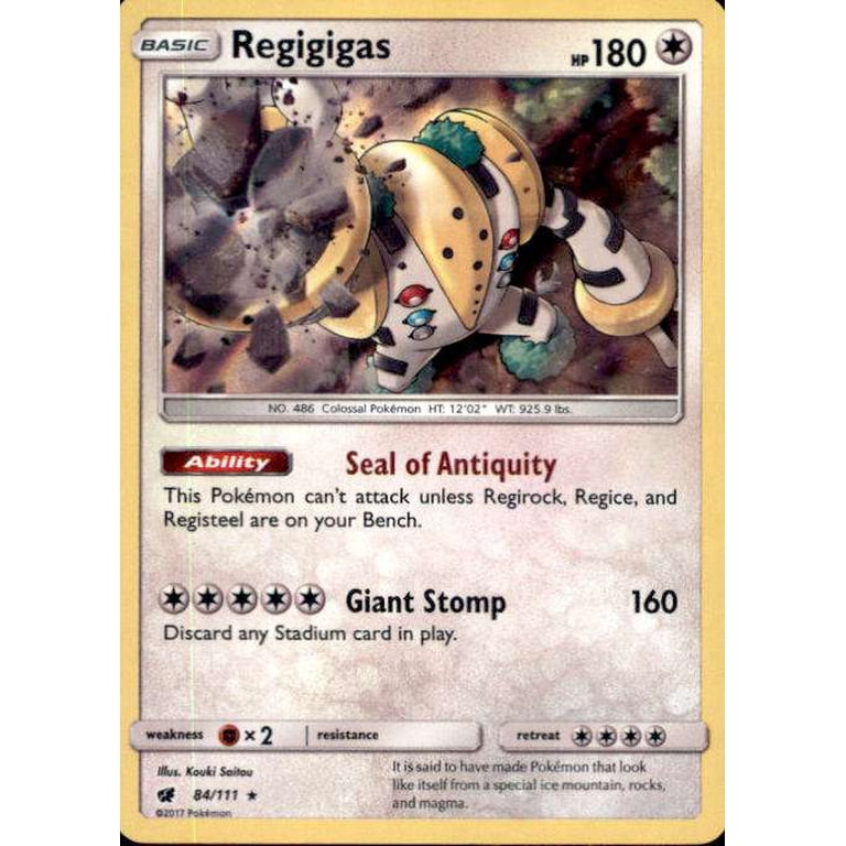 regigigas pokemon card (37/146) [Diamond & Pearl: Legends Awakened] your opponent takes 2 Prize cards. Pokemon Trading Card Game Prismatic
