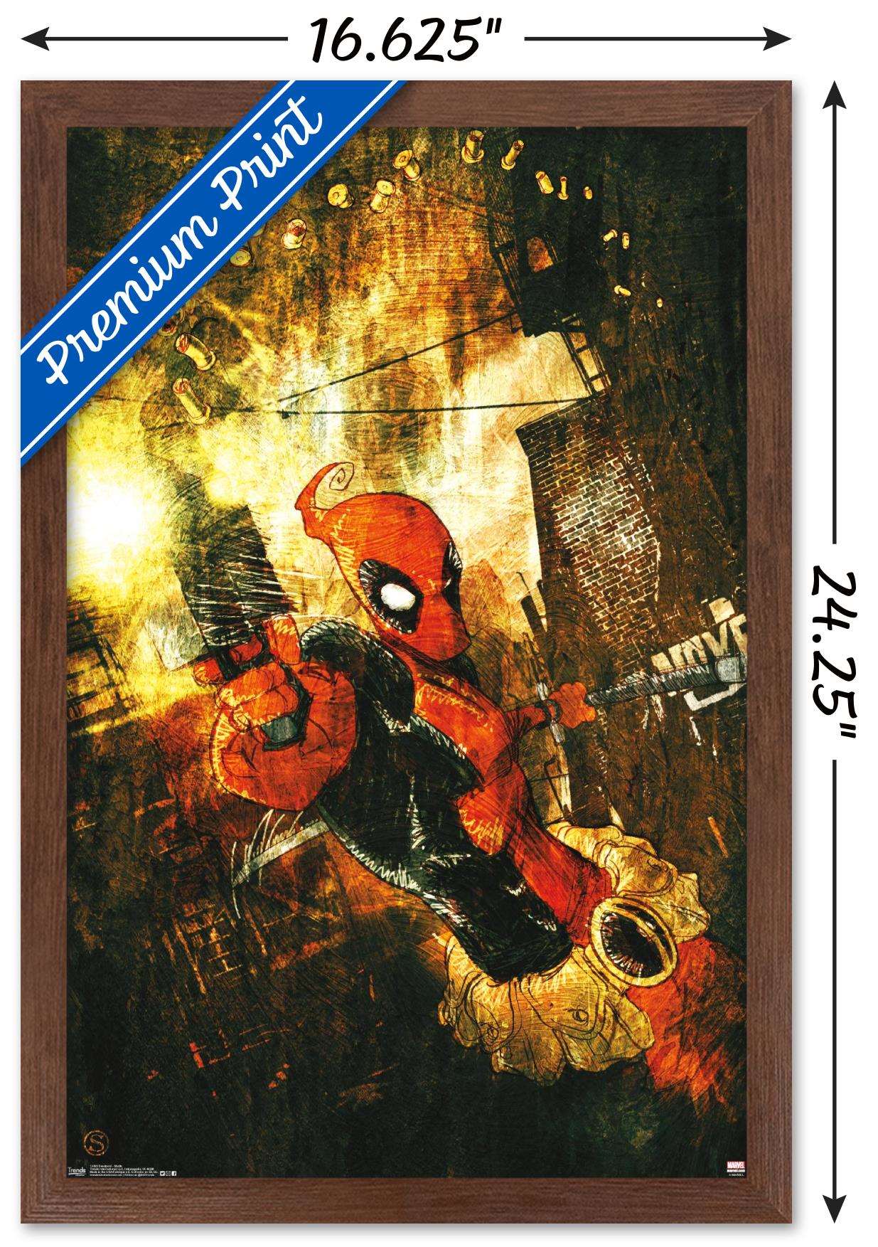 Marvel Comics - Deadpool - Shells Wall Poster, 14.725" x 22.375", Framed