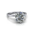 thumbnail image 1 of 4.00 Ct Round Diamond Wedding Rings for her Solid 18K White Gold, 1 of 4