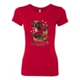 thumbnail image 2 of If It's Not a Dachshund It's Just a Dog Gift | Womens Dog Lover Slim Fit Junior Tee, Red, X-Large, 2 of 3