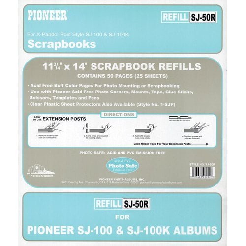 Pioneer Jumbo Scrapbook Buff Refill Pages