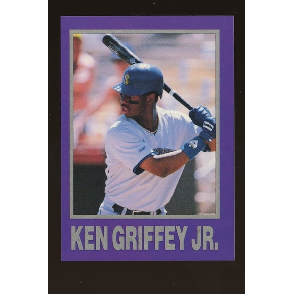 Collectible 1990 Star Ken Griffey Jr Purple Border Baseball Card Seattle Mariners HOF Seattle Mariners MLB Baseball Trading Card