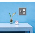 thumbnail image 5 of Set of 3pcs WIRESTER Double 1-Gang Toggle Light and 1-Gang Duplex Outlet Switch Plate/Wall Plate Cover, Solid Matte Gray, 5 of 6