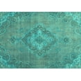 thumbnail image 1 of Ahgly Company Indoor Rectangle Abstract Light Blue Modern Area Rugs, 5' x 7', 1 of 4