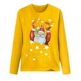thumbnail image 3 of Babysbule Christmas Tops for Women MERRY CHRISTMAS Printed Women Casual Long Sleeve Round Neck Sweatshirt Pullover Blouse, 3 of 6