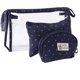 thumbnail image 1 of Bolsa de maquillaje transparente Bolsa de aseo impermeable de PVC para mujer Bolsa de cosméticos de viaje Bolsa de almacenamiento de vacaciones, Azul marino, 1 of 4