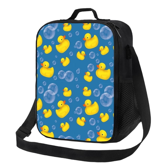 Fotbe Rubber Duck Lonchera Bolsa de Almuerzo para Hombres y Mujeres, Lonchera de Gran Capacidad, Bolsa de Almuerzo Reutilizable, Bolsa Térmica Aislante