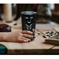 thumbnail image 2 of Goth Tumbler with Lid and Straw, 20oz Insulated Gothic Butterfly Tumbler, Witchy Stuff, Butterfly Coffee Mug, Halloween Gifts for Women, Reusable black Stainless Steel Tumbler Cups, 2 of 5