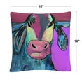 thumbnail image 2 of Color Series Bull Drool 2' Animals Pets Painting Bold By Pat Saunders-White 16 X 16 Decorative Throw Pillow, 2 of 4