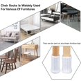 thumbnail image 4 of 24 Pieces Non-slip Knit Chair Leg Socks, Prevent Scratches And Reduce Noise, Easy To Move, White, 4 of 5