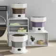 thumbnail image 3 of Portable Washing Machine, Portable Washer and Dryer, Small Collapsible Laundry for Travel, Large Capacity Foldable Mini Washing Machine for Apartment, Dorm, Camping, RV, Underwears, 3 of 7