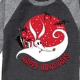 thumbnail image 3 of The Nightmare Before Christmas - Happy Howlidays - Toddler And Youth Raglan Graphic T-Shirt, 3 of 4