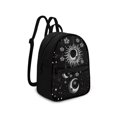 thumbnail image 2 of HELLHERO Sun Moon Star Print Travel Back Pack Lightweight Small Backpack for Work Dating, Polyester Easy to Carry Mini Backpack, 2 of 8