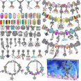 thumbnail image 1 of 112 Uds. Kit de fabricación de joyería navideña, pulsera con dijes, collares, cuentas de aleación Pandora, conjunto Diy, pulsera para niños, envío gratis, 1 of 2