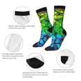 thumbnail image 3 of Bingfone Compression Socks for Women and Men Long Socks for Running Athletic Cycling Nurse- Rainbow Butterflies, 3 of 6