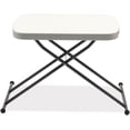 thumbnail image 1 of Table Pliante Rectangulaire Réglable en Hauteur 26.63 x 25.5 x 25 Po Blanc & Gris Foncé, 1 of 1