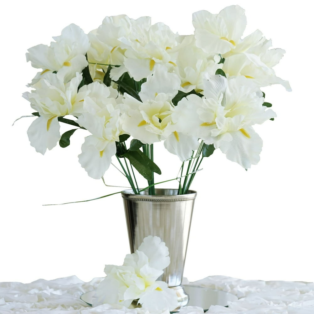 Efavormart 60 pcs Artificial IRIS Flowers for DIY Wedding
