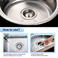 thumbnail image 4 of Easy Clean Drain Stopper, Stainless Steel Strainer Offers Clog-Free Drainage, Universal Fit Sink Plug Filter With Dishwasher Safe Deep Basket, Corrosion Resistant For Longevity, 4 of 8