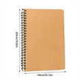 thumbnail image 2 of 4Pcs Kraft Notebooks, A5/B5 Soft Cover Spiral Notebook Journal, Classic College Ruled Notebooks, Hardcover Lined Journals for Office Home Business Writing Note Taking, 120 Pages/ 60 Sheets, 2 of 3