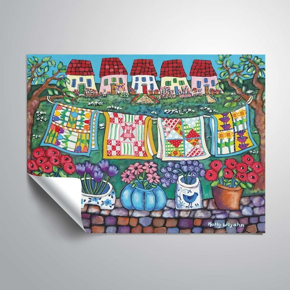 ArtWall Quilts, Removable Wall Art Mural by Holly Wojahn