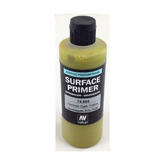 Vallejo Surface Primer - German Dark Yellow (6 3/4 oz.) New