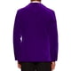 thumbnail image 3 of BLAZER DE VELVET CHIC PARA HOMBRE DE UN BOTÓN, TRAJE DE FIESTA PROM TUXEDO, CHAQUETA DE CENA XL PÚRPURA OSCURO, 3 of 6