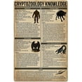 thumbnail image 2 of Animal Footprint Knowledge Metal Tin Sign Hunting Chart Poster Farm Outdoor School Club Wall Decoration Plaque 12x18 Inches, 2 of 5