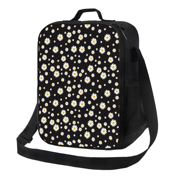 Fotbe Daisy Lonchera Bolsa de Almuerzo para Hombres y Mujeres, Lonchera de Gran Capacidad, Bolsa de Almuerzo Reutilizable, Bolsa Térmica Aislante