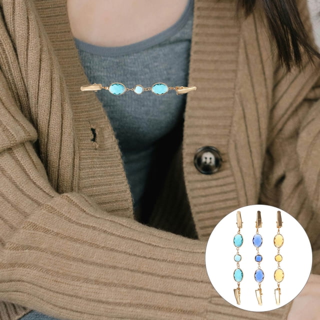 unbranded 3Ud Clips De Suéter Para Mujer Con Delicado Y Ideal Para Cardigan Y Chal