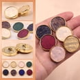thumbnail image 4 of 5 pcs Set of Round Shape Buttons with Feet, Featuring Unique 13 Quicksand Pattern Design,Plastic and Resin,Ideal Buttons for Crafts and Sewing Projects, 4 of 13