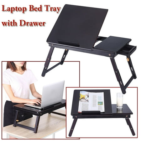 Anauto Portable Bamboo Foldable Laptop Desk Notebook Adjustable
