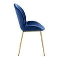 thumbnail image 3 of Newboti Furniture Blue and Gold Solid Back Side Chairs (Set of 2) 23054, 3 of 7