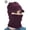 Purple, variant on Luxtrada Womens Bib Beanie Hat Pom Bobble Scarf Mask Set Knitted Winter Warm Snow Ski Cap Knit Skull Cap with Fleece Lined