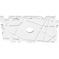 thumbnail image 2 of 22"W x 14 5/8"H x 3"ID x 7 3/4"C x 1"P Novo Architectural Grade PVC Contemporary Ceiling Medallion, 2 of 11